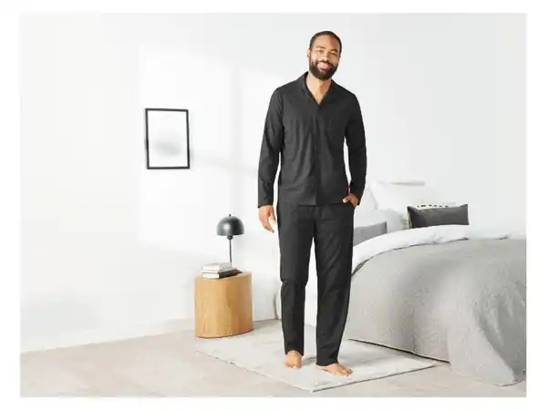 Bild 4 von LIVERGY® Herren Pyjama, mit Baumwolle