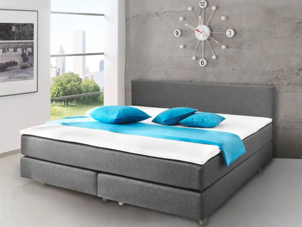 Bild 4 von SUN GARDEN Bett in Boxspringoptik »ADELAIDE«, mit Polsterung, Federkernmatratze und Topper,  3 cm