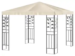 LIVARNO home Pavillon, 3 x 3 m, mit Stahlgestell, beige