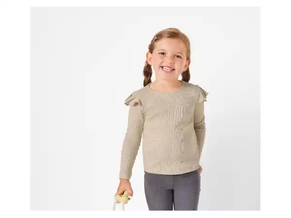 Bild 3 von lupilu® Kinder Langarmshirt, mit Rüschen an Schultern