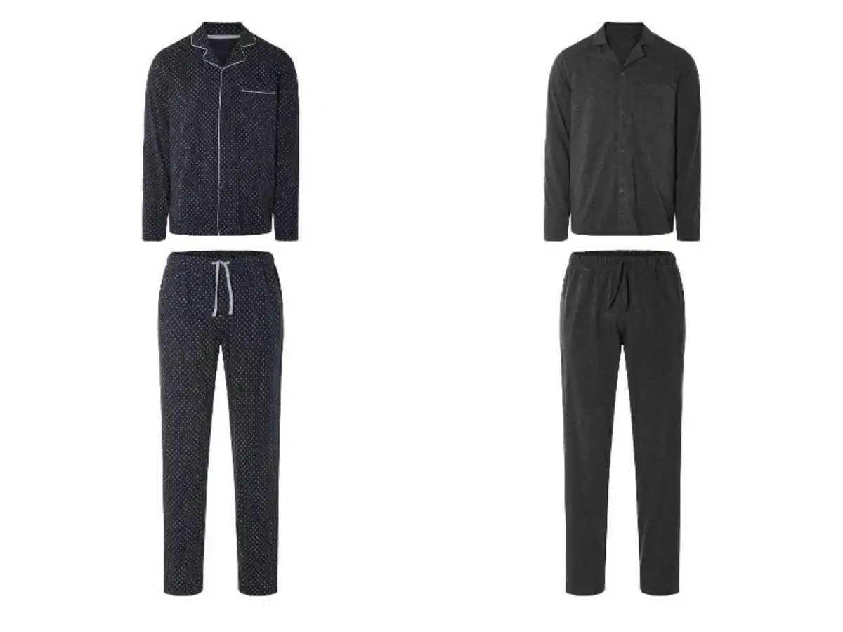 Bild 1 von LIVERGY® Herren Pyjama, mit Baumwolle