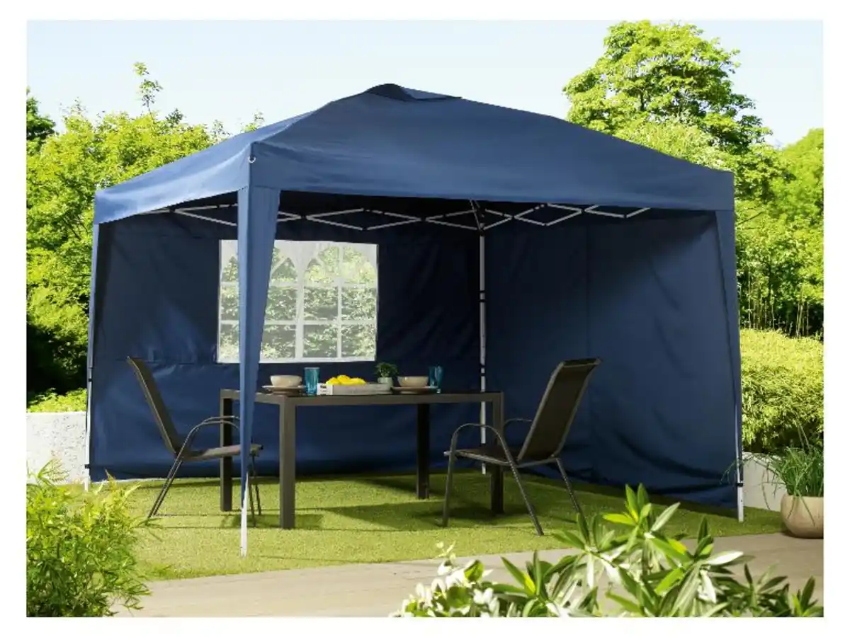 Bild 2 von LIVARNO home Faltpavillon, mit 2 Wänden, blau