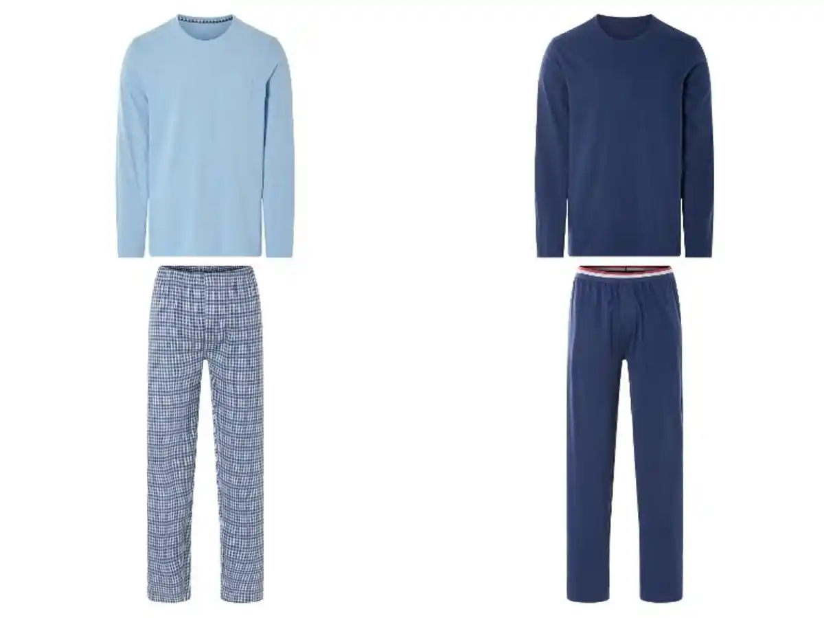 Bild 1 von LIVERGY® Herren Pyjama, aus reine Baumwolle