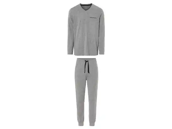 Bild 2 von LIVERGY® Herren Pyjama, mit Baumwolle