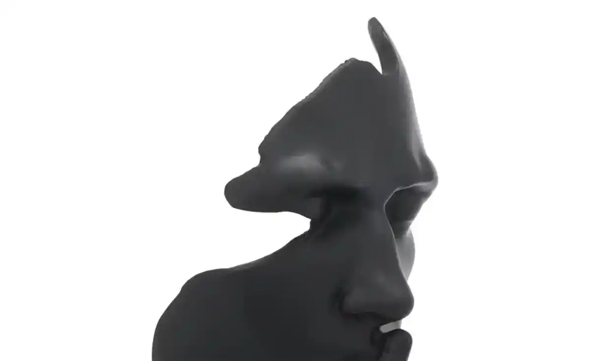 Bild 2 von Deko Skulptur Gesicht   ¦ schwarz ¦ Polyresin (Kunstharz) ¦ Maße (cm): B: 13,2 H: 31,2 T: 11.0 Dekoration > Dekoartikel - Möbel Kraft