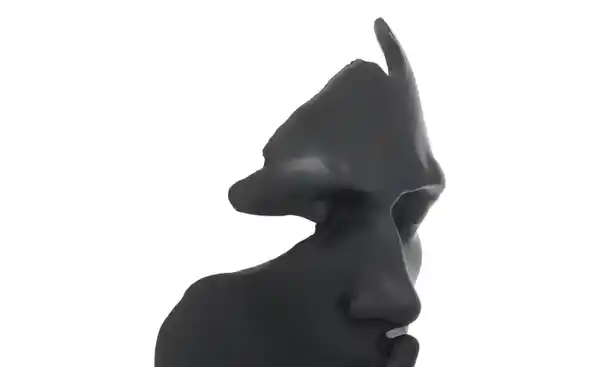 Bild 2 von Deko Skulptur Gesicht   ¦ schwarz ¦ Polyresin (Kunstharz) ¦ Maße (cm): B: 13,2 H: 31,2 T: 11.0 Dekoration > Dekoartikel - Möbel Kraft