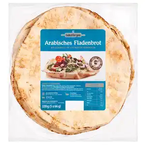 BAKED FOR YOU Arabisches Fladenbrot, 5 x 66 g = 330-g-Packg.