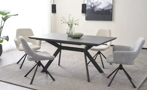 Bild 3 von Primo Esstisch ausziehbar Joris ¦ grau ¦ Maße (cm): B: 90 H: 76 Tische > Esstische - Möbel Kraft