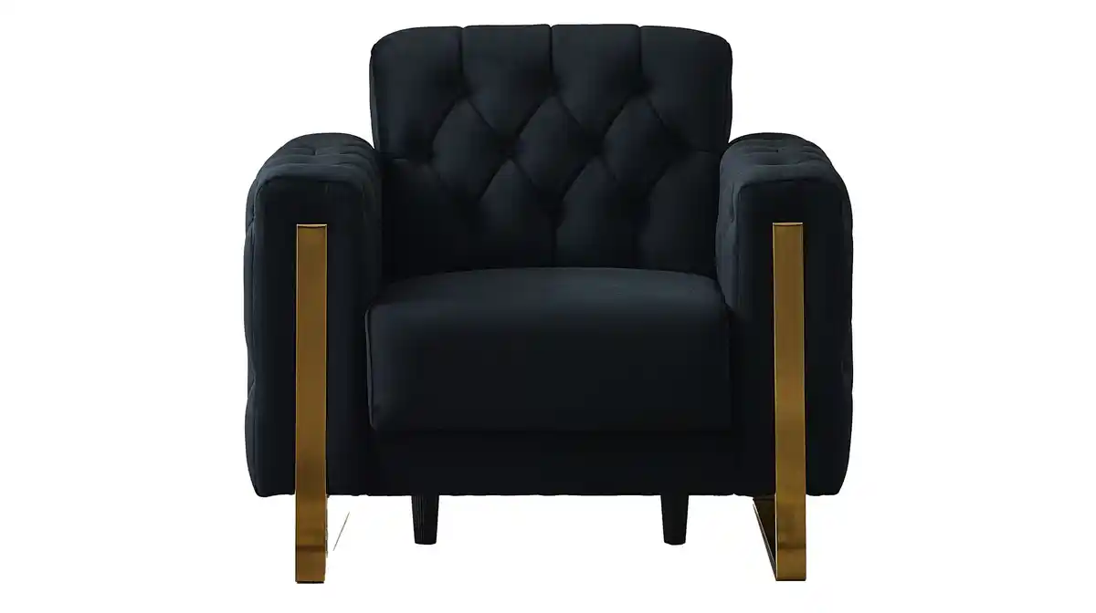 Bild 1 von Fernsehsessel schwarz mit Bettkasten und Liegefunktion - CRYSTAL