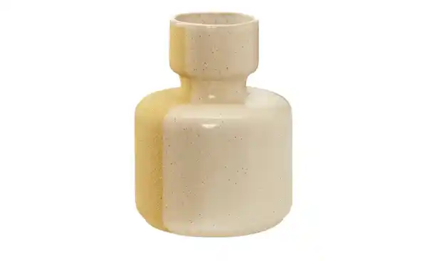 Bild 2 von Vase   ¦ gelb ¦ Steingut ¦ Maße (cm): H: 16,5  Ø: 12.5 Dekoration > Vasen - Möbel Kraft