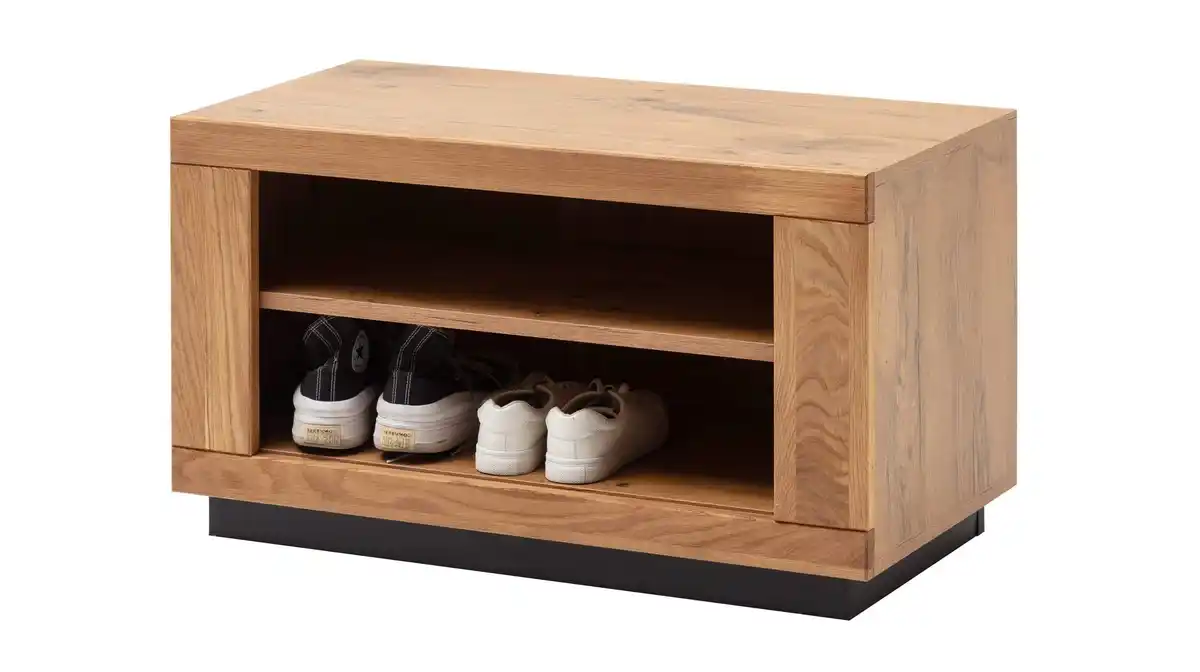 Bild 1 von Garderobenbank Wildeiche teilmassiv geölt 80 cm - GRENO