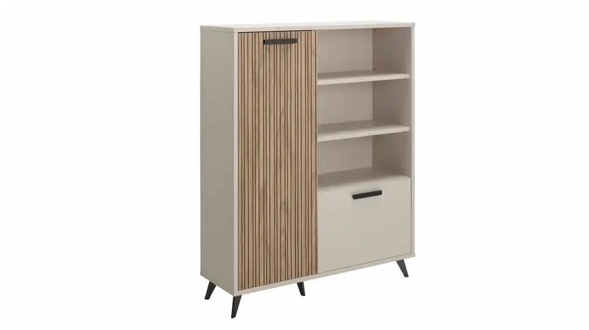 Bild 1 von Highboard 2 Türen Eiche - beige - 101 cm - BRAVO