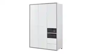 Kleiderschrank   ¦ weiß ¦ Maße (cm): B: 153,5 H: 216,4 T: 63.7 Baby > Babymöbel > Babykleiderschränke - Möbel Kraft