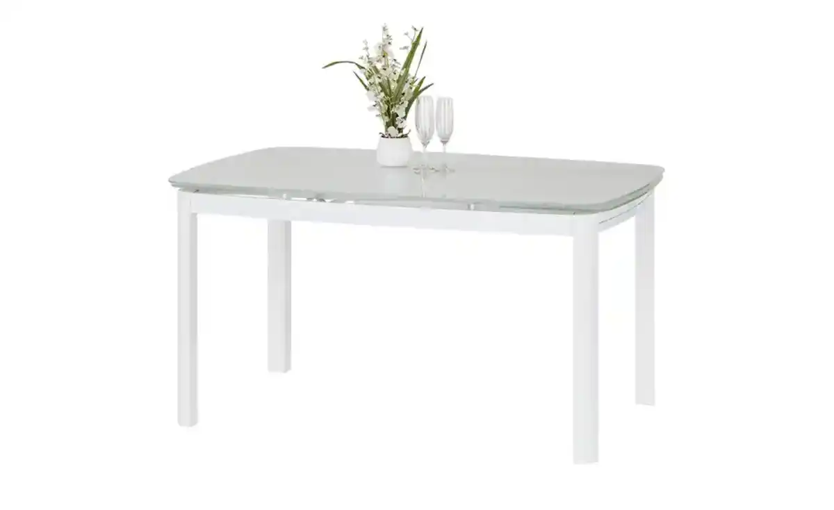 Bild 3 von Primo Glastisch ausziehbar Terry ¦ weiß ¦ Maße (cm): B: 90 H: 75,5 Tische > Esstische - Möbel Kraft