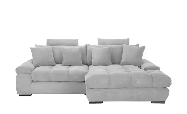Bild 2 von bobb Ecksofa  mit trendigem Cordbezug Hella  ¦ grau ¦ Maße (cm): B: 303 H: 96 T: 203.0 Polstermöbel > Sofas > Ecksofas - Möbel Kraft