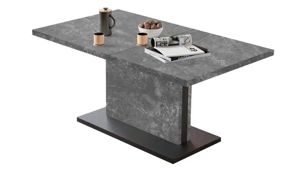 Bild 1 von Couchtisch ausziehbar - grau - 120/160 cm - höhenverstellbar - LIFT