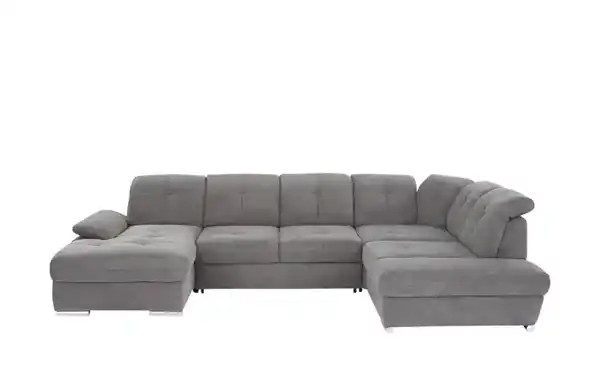 Bild 1 von Wohnlandschaft   ¦ grau ¦ Maße (cm): B: 377 H: 103 T: 246.0 Polstermöbel > Sofas > Schlafsofas - Möbel Kraft