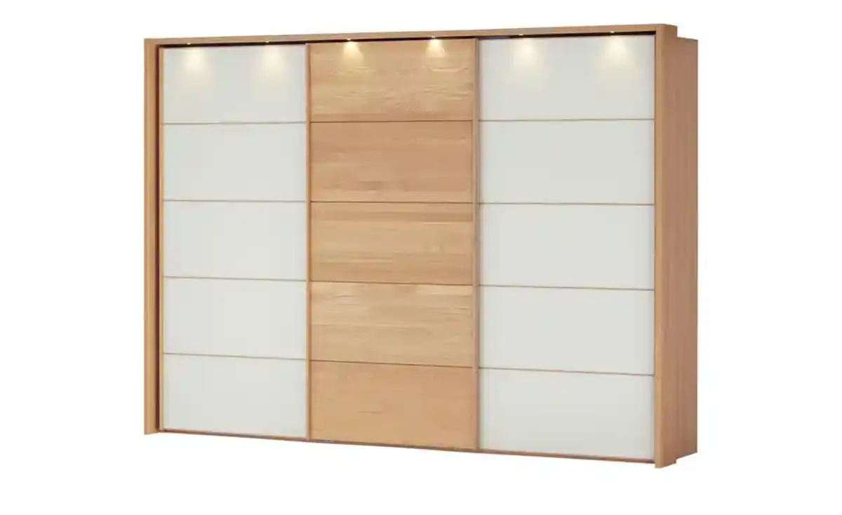 Bild 2 von Woodford Schwebetürenschrank  3-türig teilmassiv Kyran ¦ Maße (cm): B: 250 H: 217 T: 67.0 Schränke > Kleiderschränke > Schwebetürenschränke - Möbel Kraft