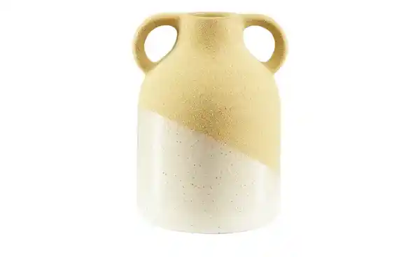Bild 2 von HOME STORY Vase   ¦ gelb ¦ Steingut ¦ Maße (cm): H: 14,8  Ø: 11.9 Dekoration > Vasen - Möbel Kraft
