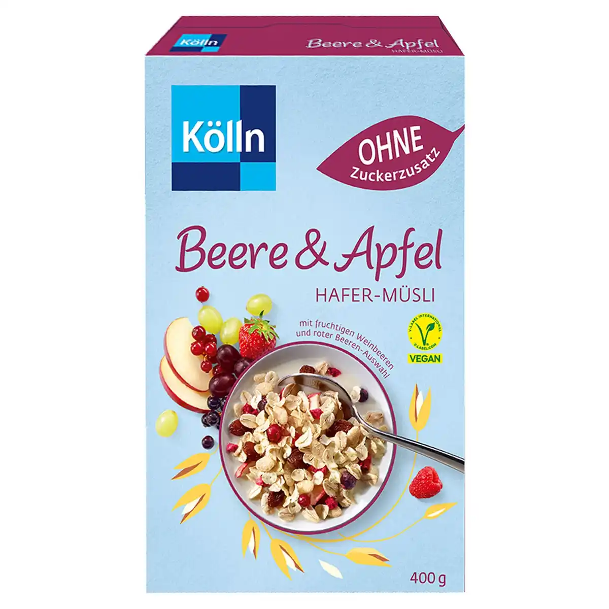 Bild 1 von KÖLLN Hafermüsli 400 g, Beere Apfel light