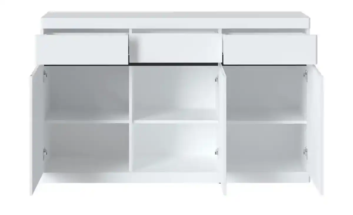 Bild 2 von Sideboard   ¦ weiß ¦ Maße (cm): B: 150 H: 92,1 T: 39.9 Kommoden & Sideboards > Sideboards - Möbel Kraft