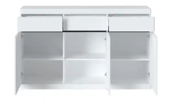 Bild 2 von Sideboard   ¦ weiß ¦ Maße (cm): B: 150 H: 92,1 T: 39.9 Kommoden & Sideboards > Sideboards - Möbel Kraft
