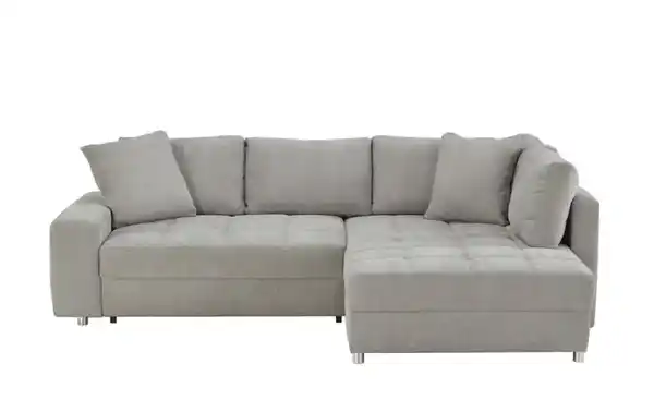 Bild 1 von bobb Ecksofa   ¦ grau ¦ Maße (cm): B: 268 H: 91 T: 215.0 Polstermöbel > Sofas > Ecksofas - Möbel Kraft