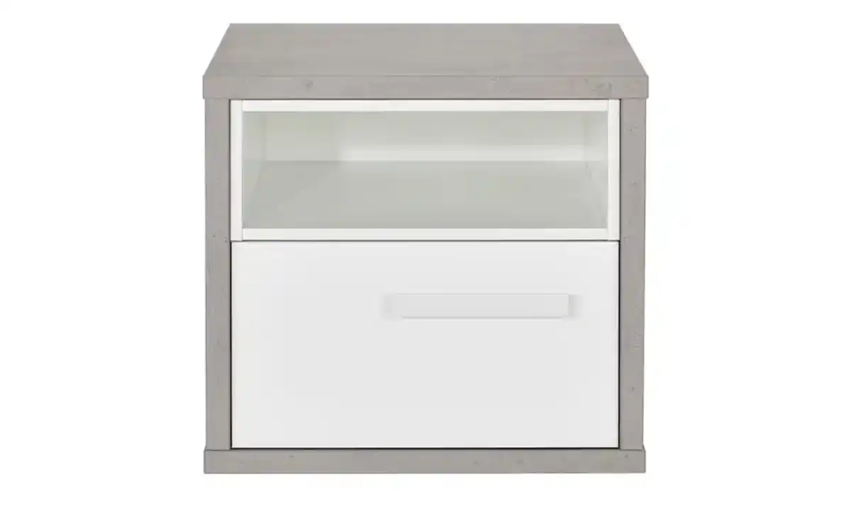 Bild 3 von Nachtkommode   ¦ weiß ¦ Maße (cm): B: 45 H: 42 T: 40.0 Jugendmöbel > Jugendschränke - Möbel Kraft
