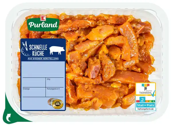 Bild 1 von K-PURLAND Schnelle Küche Geschnetzeltes »Mango-Curry«, 500-g-Packg.