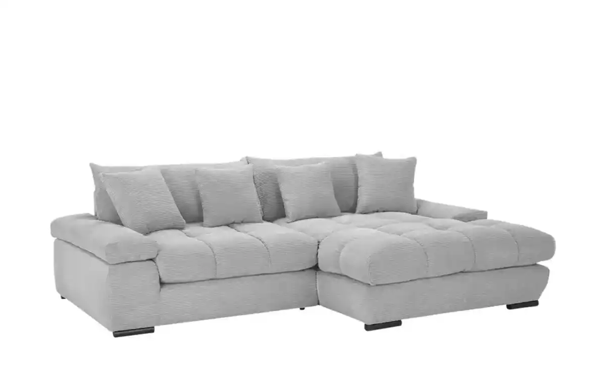 Bild 3 von bobb Ecksofa  mit trendigem Cordbezug Hella  ¦ grau ¦ Maße (cm): B: 303 H: 96 T: 203.0 Polstermöbel > Sofas > Ecksofas - Möbel Kraft