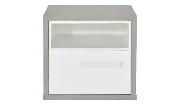 Bild 3 von Nachtkommode   ¦ weiß ¦ Maße (cm): B: 45 H: 42 T: 40.0 Jugendmöbel > Jugendschränke - Möbel Kraft