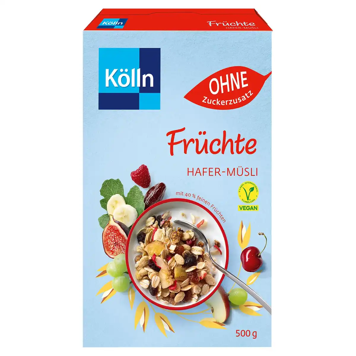 Bild 1 von KÖLLN Hafermüsli 500 g, Früchte light