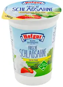 HOFGUT Schlagsahne, 30 % Fett, 200-g-Becher