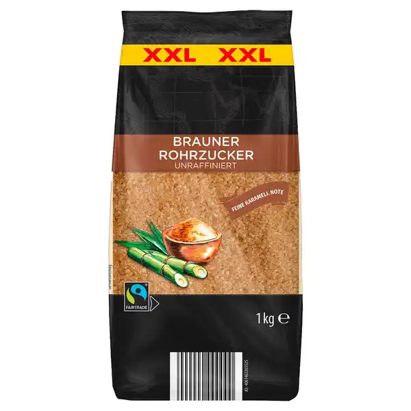 Bild 1 von FAIR Brauner Rohrzucker XXL 1 kg