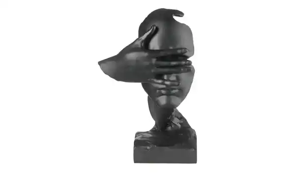 Bild 1 von HOME STORY Deko Skulptur Gesicht   ¦ schwarz ¦ Polyresin (Kunstharz) ¦ Maße (cm): B: 12 H: 19 T: 9.0 Dekoration > Dekoartikel - Möbel Kraft