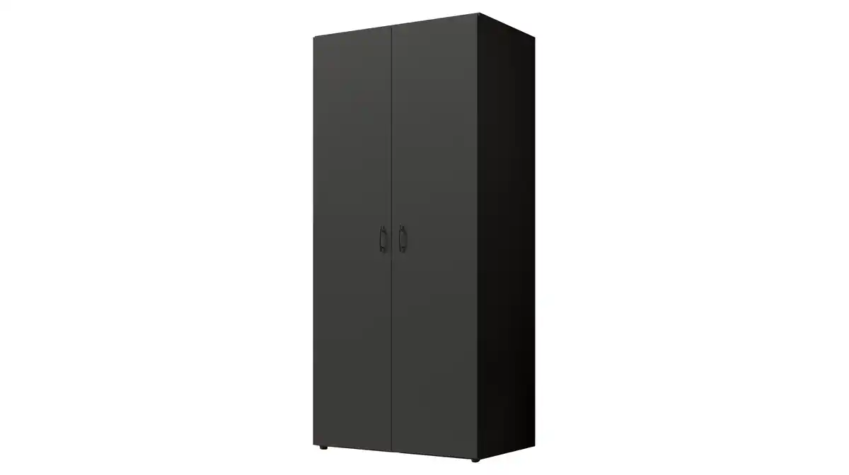 Bild 1 von Kleiderschrank graphit - 80 cm - 2-türig - BASE