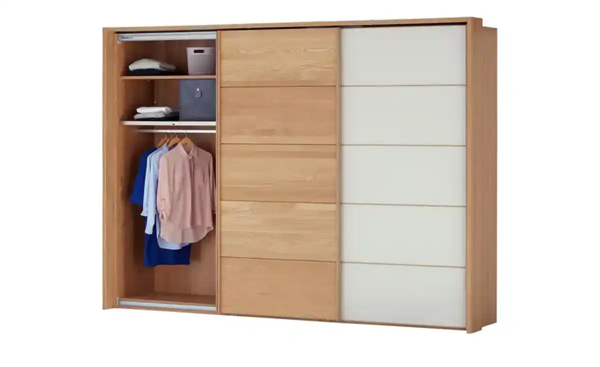 Bild 3 von Woodford Schwebetürenschrank  3-türig teilmassiv Kyran ¦ Maße (cm): B: 250 H: 217 T: 67.0 Schränke > Kleiderschränke > Schwebetürenschränke - Möbel Kraft