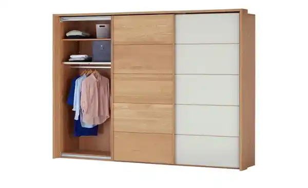 Bild 3 von Woodford Schwebetürenschrank  3-türig teilmassiv Kyran ¦ Maße (cm): B: 250 H: 217 T: 67.0 Schränke > Kleiderschränke > Schwebetürenschränke - Möbel Kraft