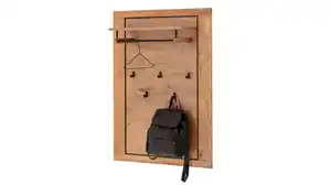 Wandgarderobe Paneele Wildeiche teilmassiv geölt - 80 cm - GRENO