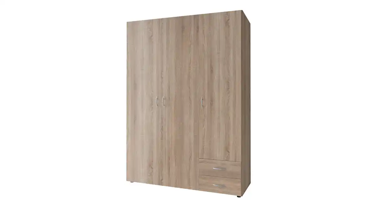 Bild 1 von Kleiderschrank Sonoma Eiche - 120 cm - 3-türig - BASE