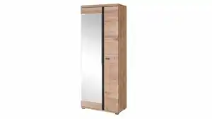 Garderobenschrank mit Spiegel Altesche teilmassiv - 80 cm - SONOS