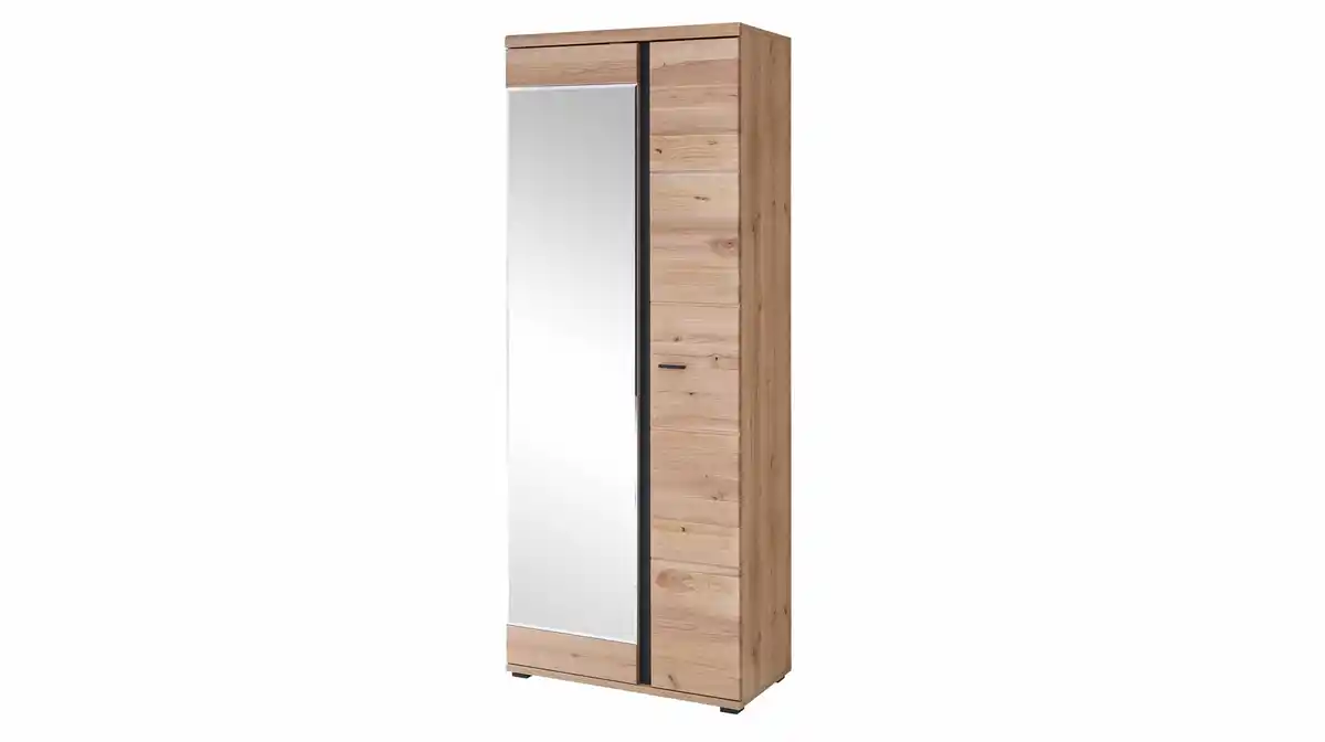Bild 1 von Garderobenschrank mit Spiegel Altesche teilmassiv - 80 cm - SONOS