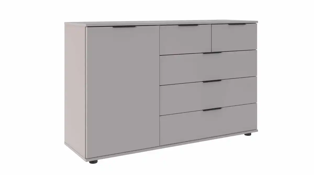 Bild 1 von Sideboard mit 5 Schubladen grau 130 cm - SAIGON