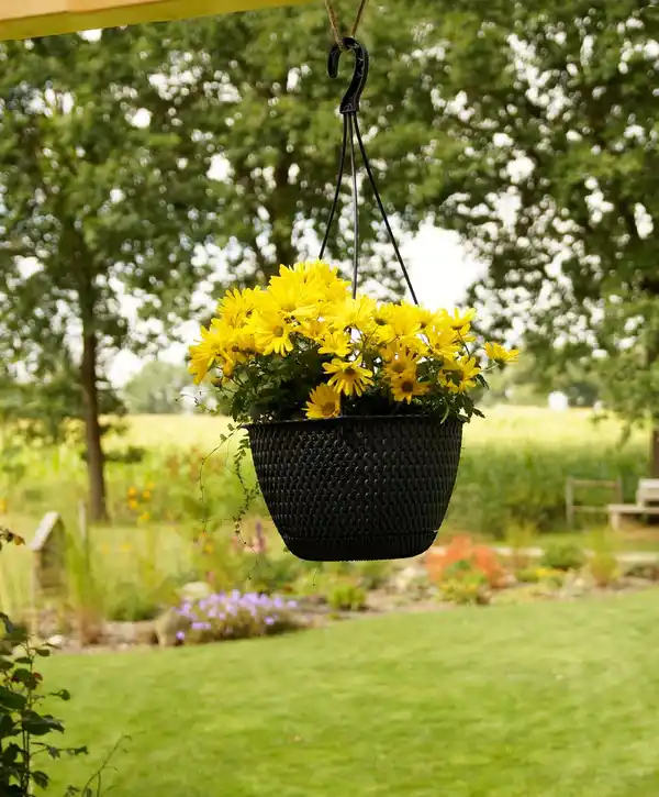 Bild 3 von Strickoptik-Hängetopf - Anthrazit