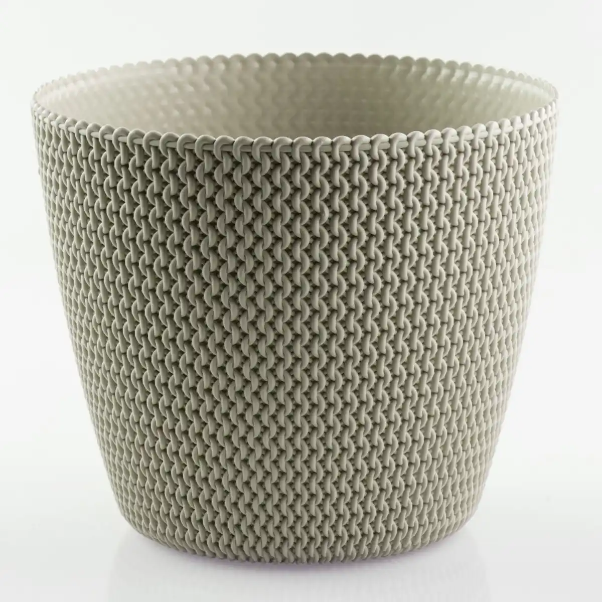 Bild 1 von Blumentopf in Strickoptik, ca. 11,5 Liter - Taupe