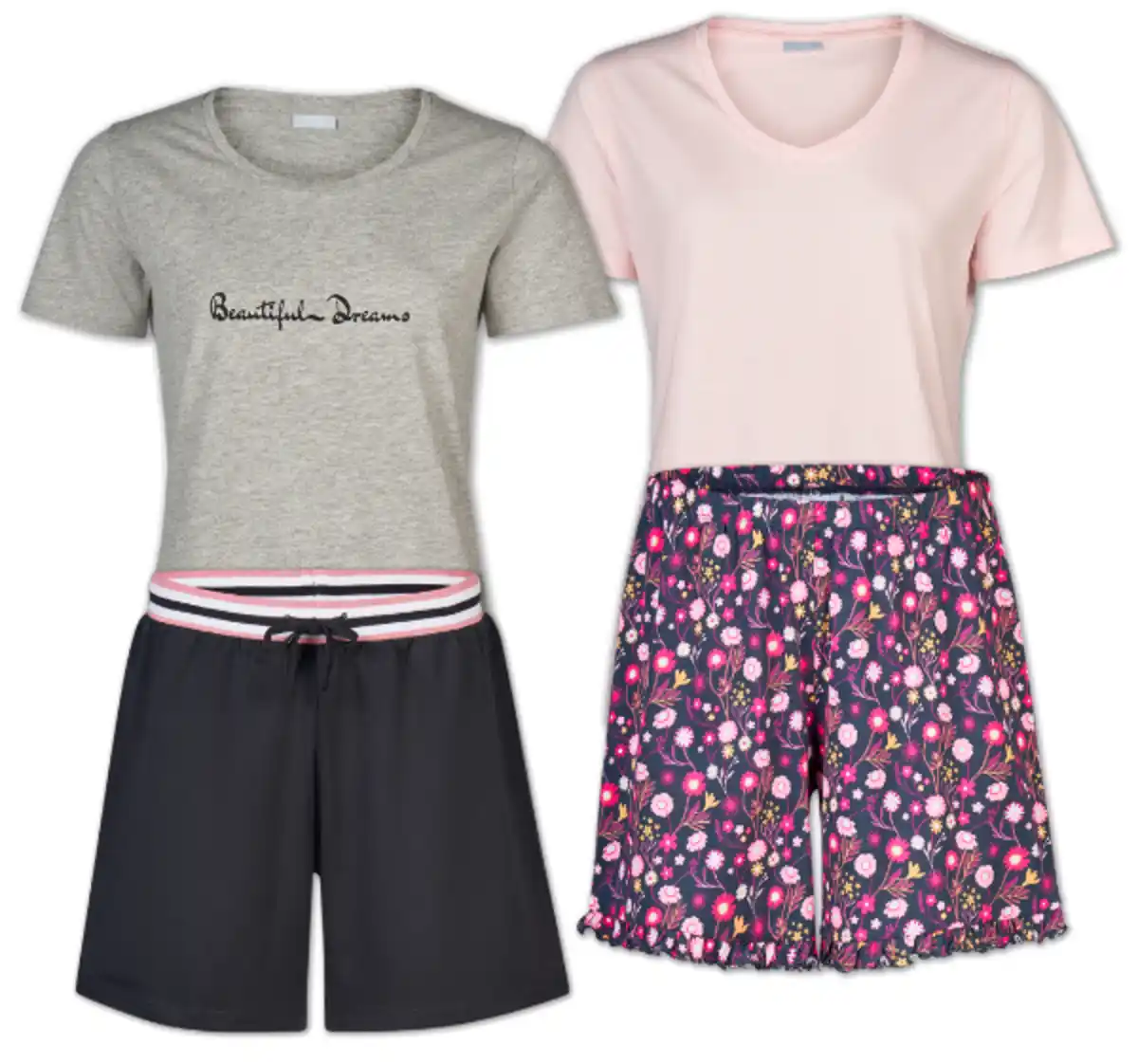 Bild 1 von TRUE STYLE Damen-Shorty-Pyjama*