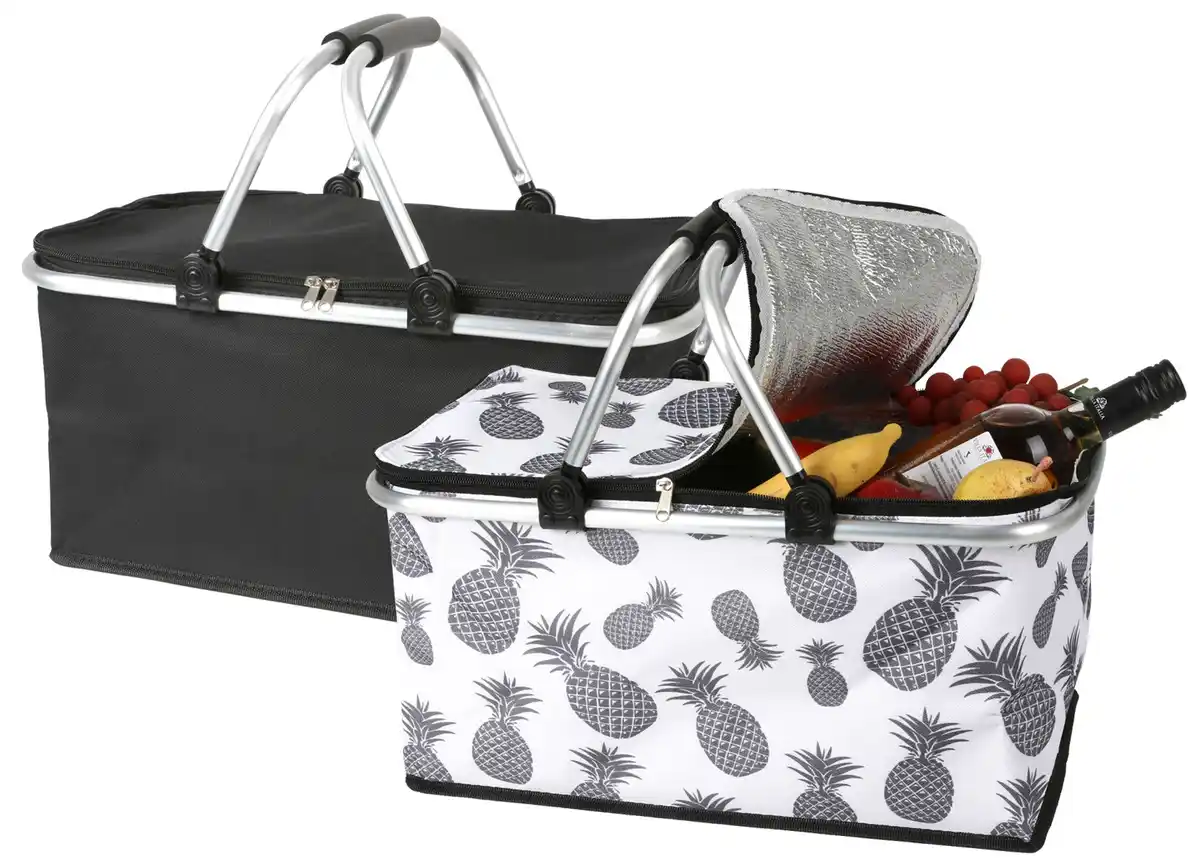 Bild 1 von Kühl-Einkaufskorb Isolierter Einkaufkorb mit hervorragender Kühlleistung und Reißverschlußabdeckung.