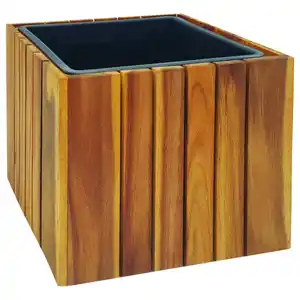 Pflanzkasten,Pflanztopf, Blumentopf,Blumenkasten, Blumenkübel 32,5 x 32,5 x  32cm FSC braun