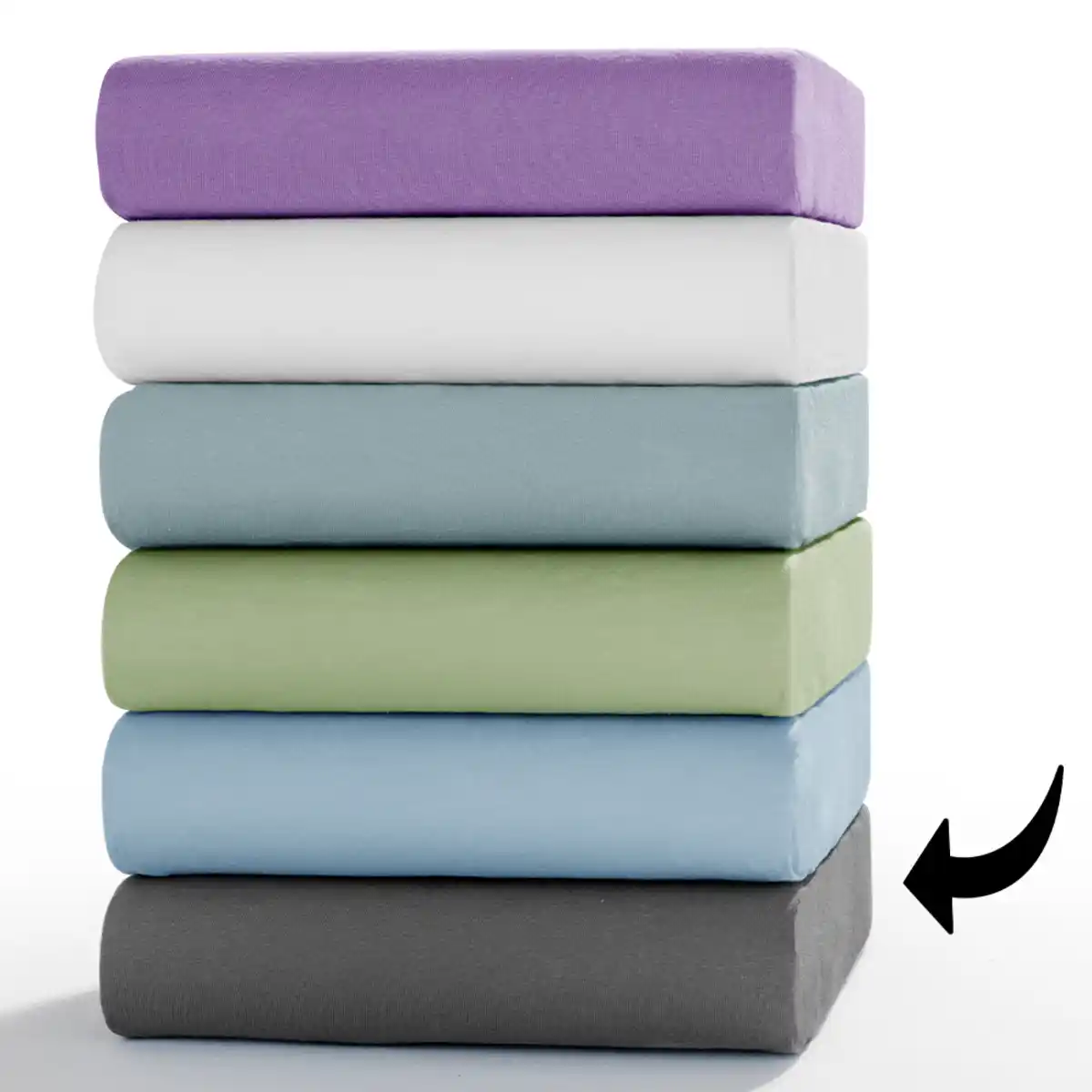 Bild 1 von Bio-Jersey-Spannbetttuch - ca. 180 - 200 x 200 cm