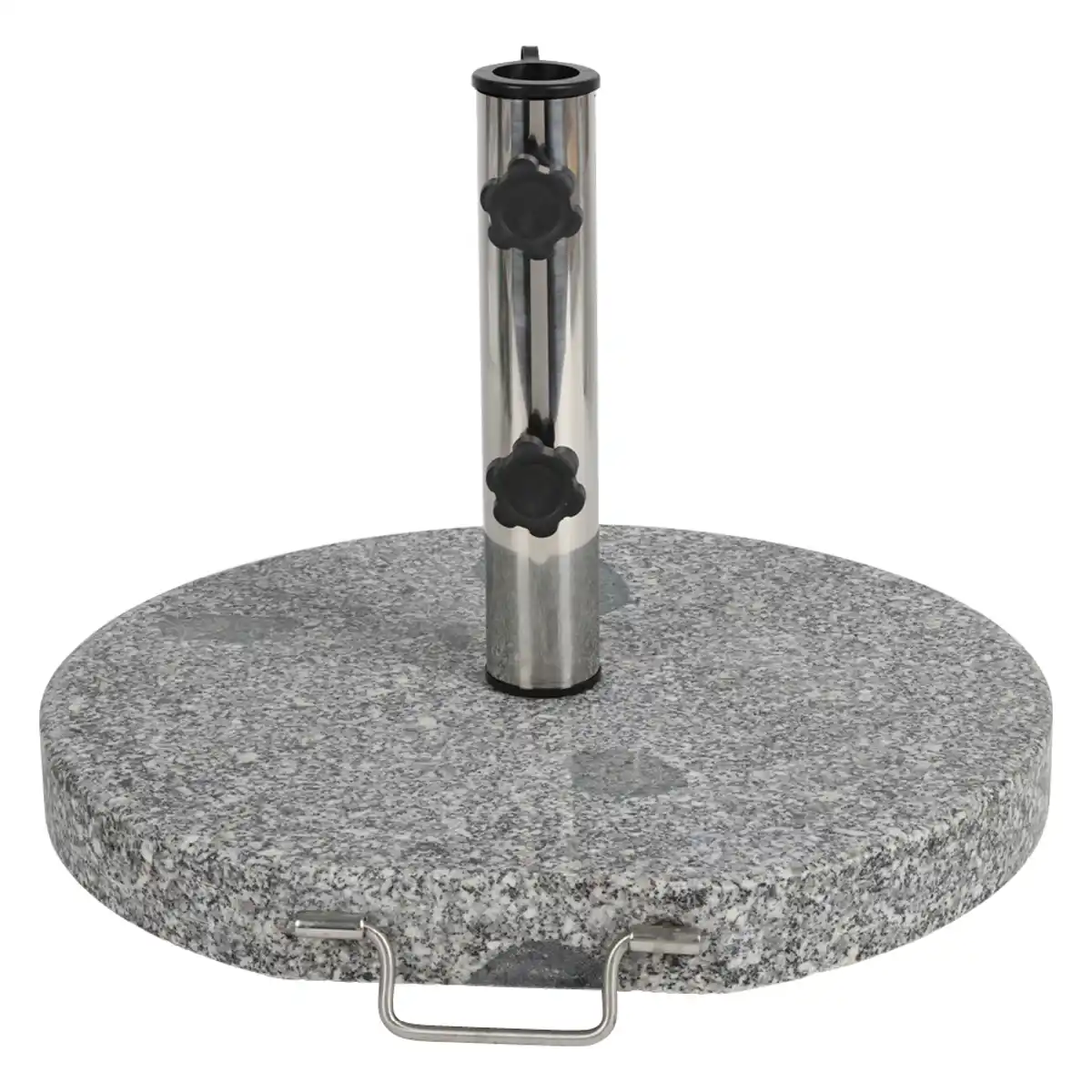 Bild 1 von Granit-Sonnenschirmständer mit 1 Tragegriff und 2 Rollen 30kg